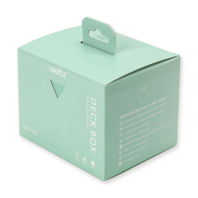 VaultX Exo-Tec Sideloading Deck Box 100+ - Mint Green