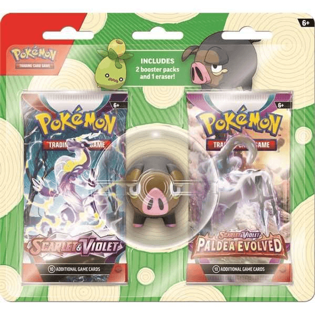 Pokemon TCG: Back to School Eraser Blister (2023) - Smoliv/Lechonk