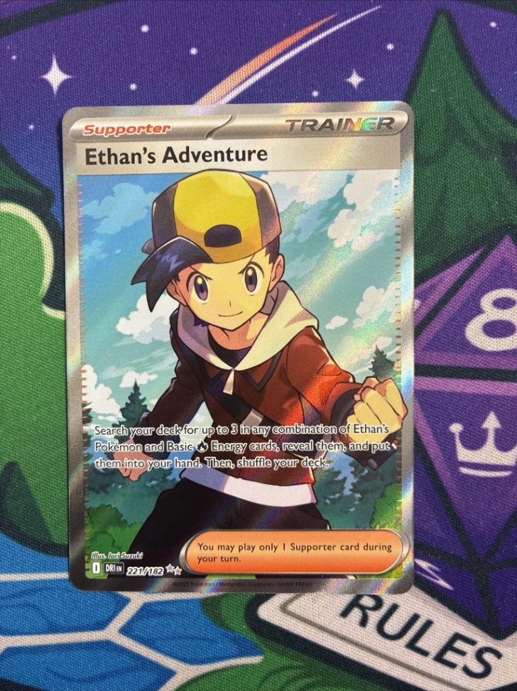 Ethan's Adventure - 221/182 - Destined Rivals - Ultra Rare Full Art Pokemon Card