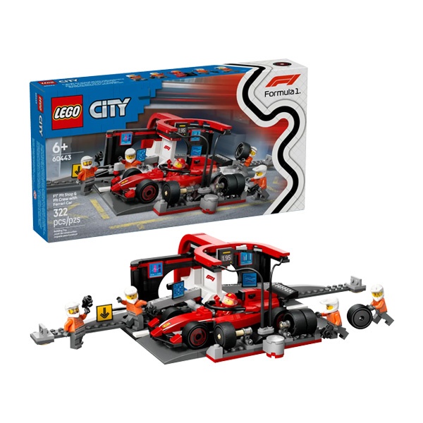 Lego Pit Stop Avec Ferrari Formule 1 City 60443
